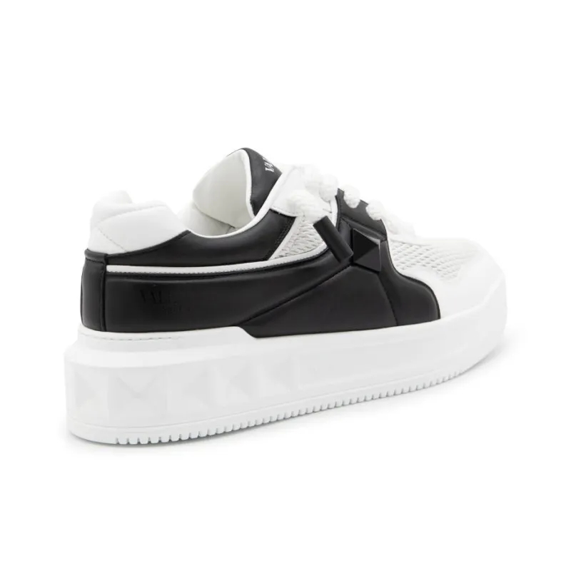 Valentino Garavani One Stud Lace Up Sneakers-3