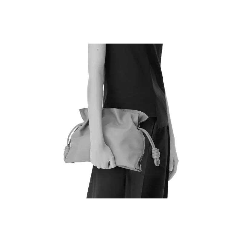 LOEWE Flamenco Clutch In Nappa Calfskin Bright Purple-5