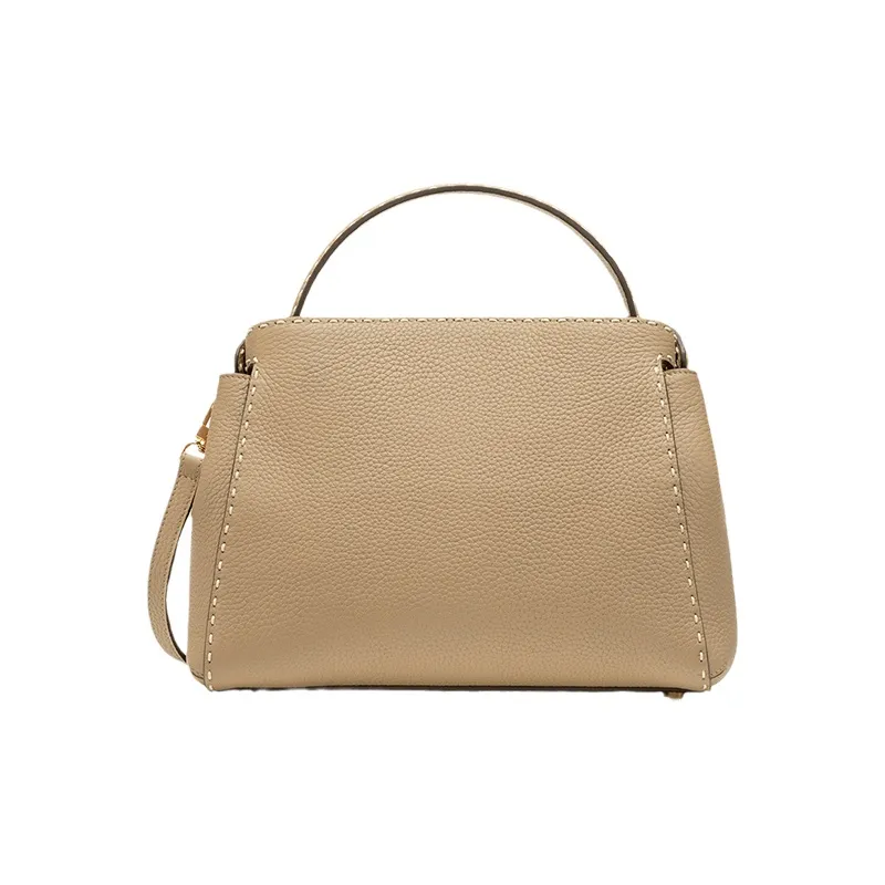VANESSA HOGAN Vh Classic Series Cow Leather Shoulder Bag Crossbody Bag Handbag Women's Khaki-2