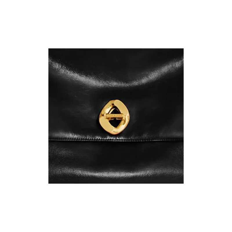 REBECCA MINKOFF Genuine Leather Handbag Shoulder Bag Large Size Women's Black-3
