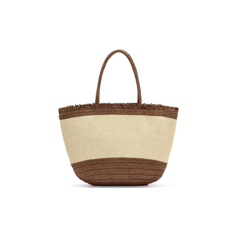 ST&SAT Woven One Shoulder Handbags Regular Women's Brown-0