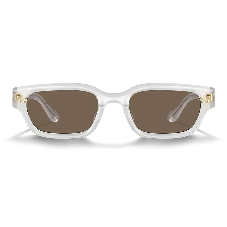 APRIL Plate Frame Irregular Shape Sunglasses Unisex-14