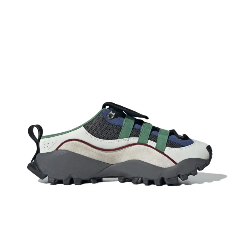 Adidas Abrasion Resistant Slip Resistant Wrap toe Slippers Unisex White Green Silver-1