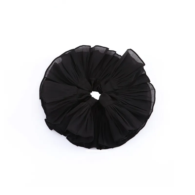 MISSJUJU Ice Silk Fabric Hair Tie Women's-0