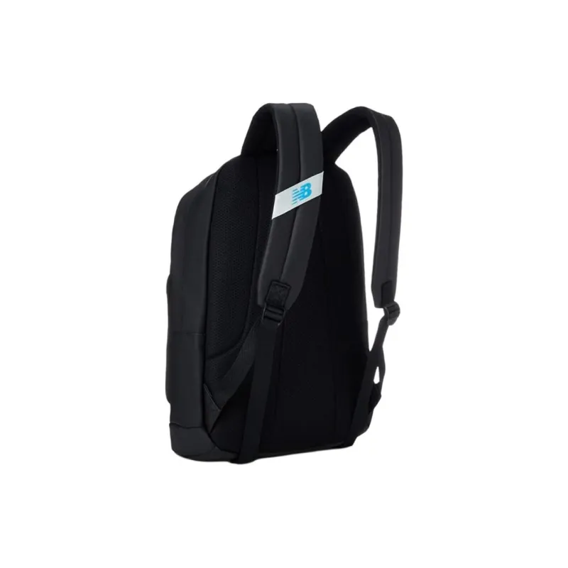 New Balance Polyurethane Backpack Regular Unisex Black & Blue-3