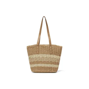 ST&SAT Fabric One Shoulder Handbag Regular Women's Khaki