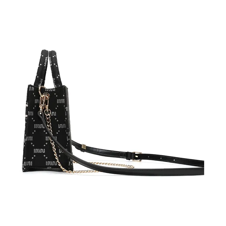 SEPTWOLVES Polyester Crossbody Bags Handbags Regular Women's Black-3