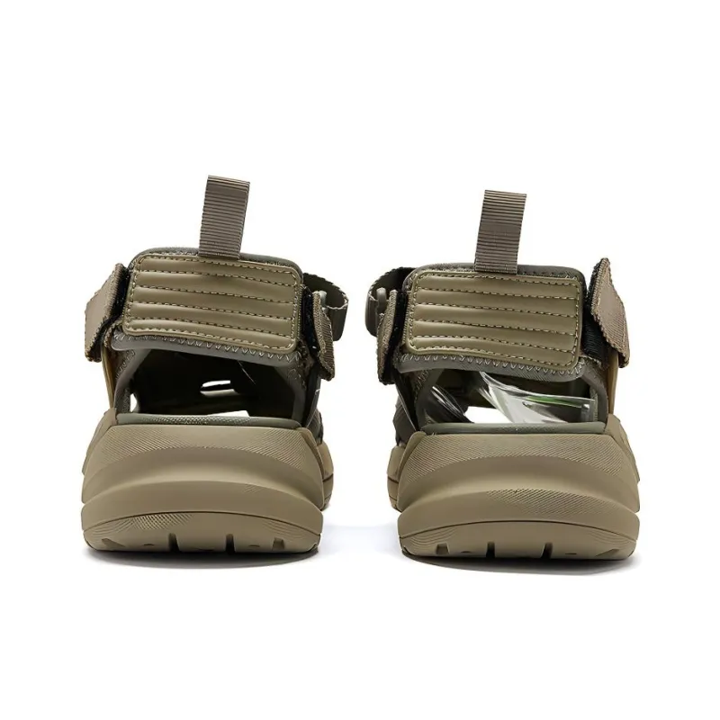 QIAODAN Beach Sandals Men's Green-3