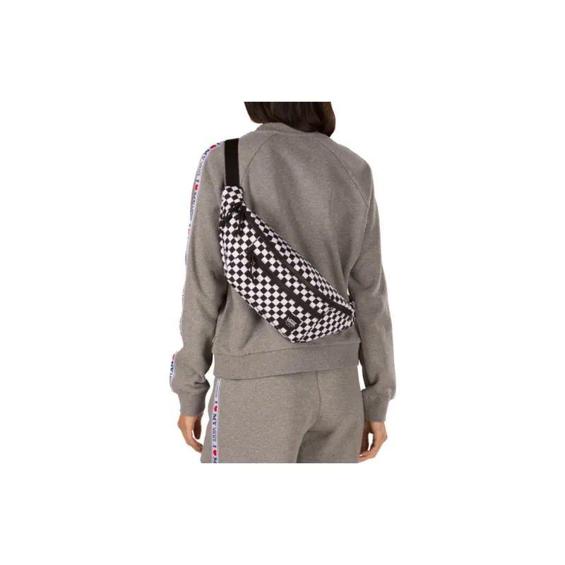 Vans Polyester One Shoulder Crossbody Bag Sling Bag Fanny Pack Regular Unisex Black & White-4