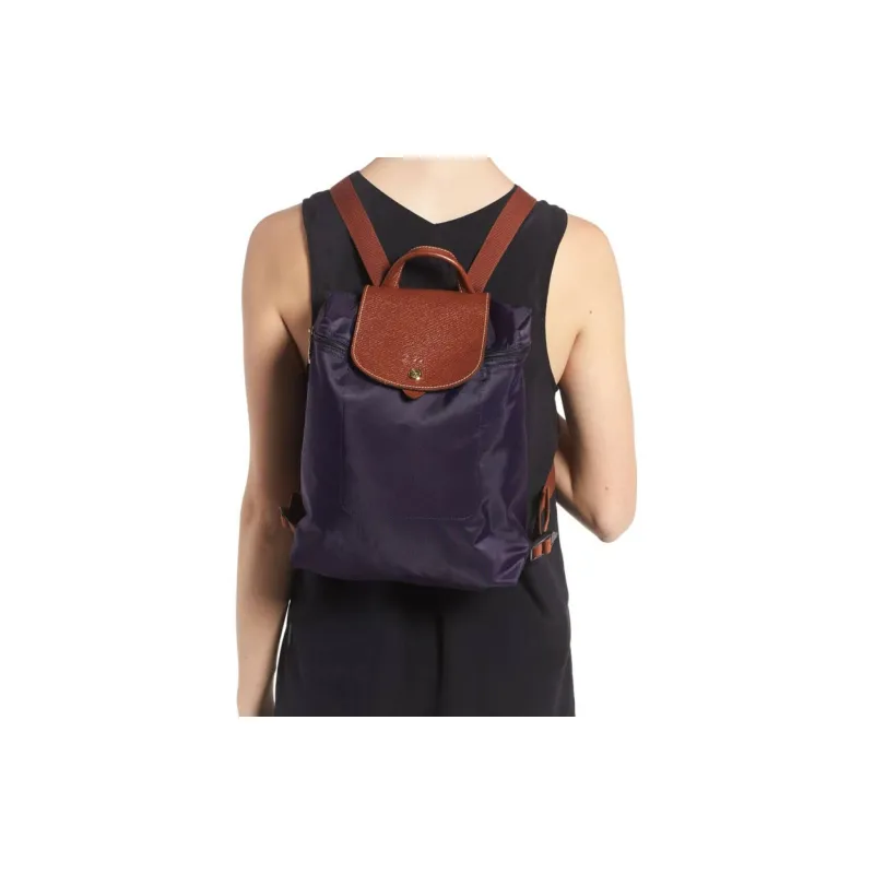LONGCHAMP Le Pliage Fabric Backpack Women's Berry Purple-6