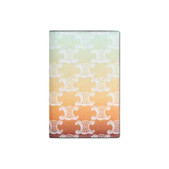 CELINE Leather Card Holder Women's Multicolor