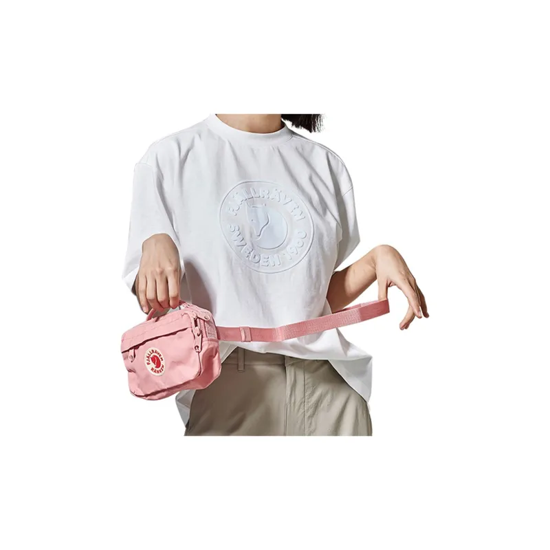 Fjallraven Kanken PVC Crossbody Bag Unisex Light Pink-4
