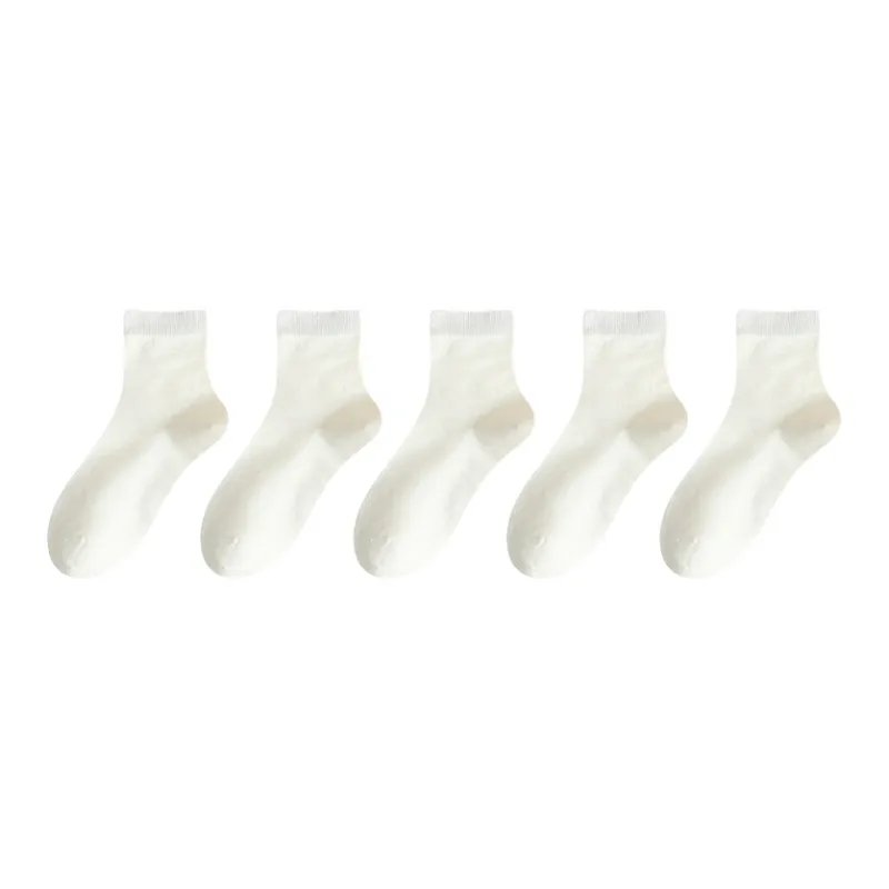 MIIOW Mid Calf Socks Unisex 5 Pack-0