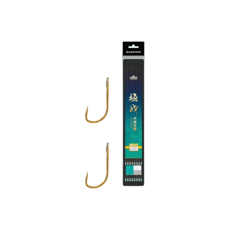 Handing Fish Hook High Carbon Steel Fishing Rod For Multiple Fish Species Barbed Hook 10 Pairs/Board-5