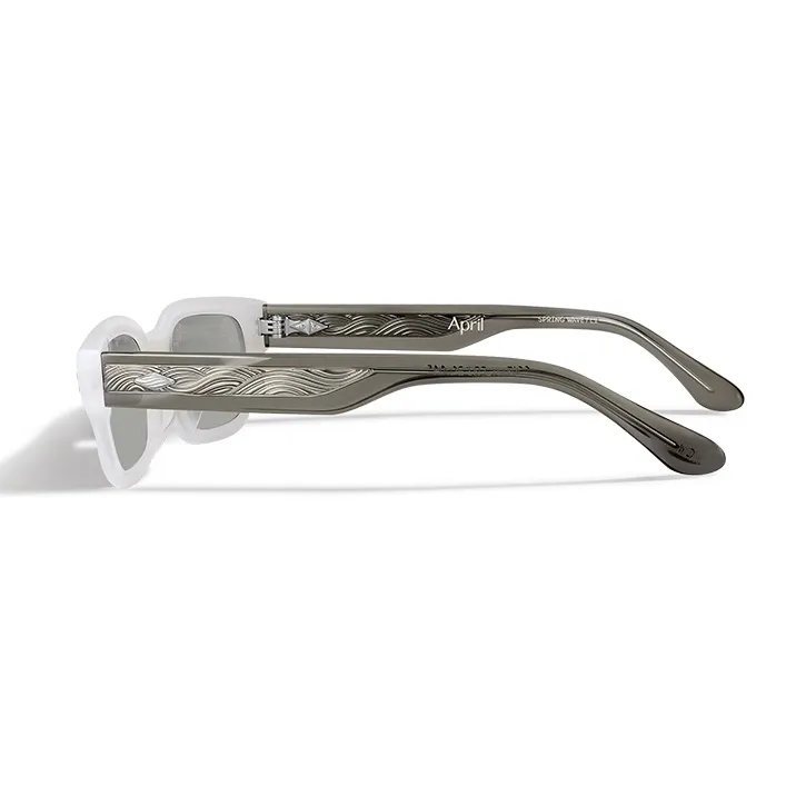 APRIL Plate Frame Irregular Shape Sunglasses Unisex-12