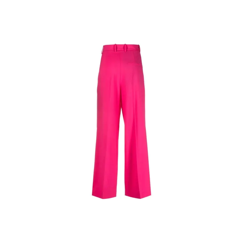 Alysi Pleat Detailed Straight Leg Trousers-1