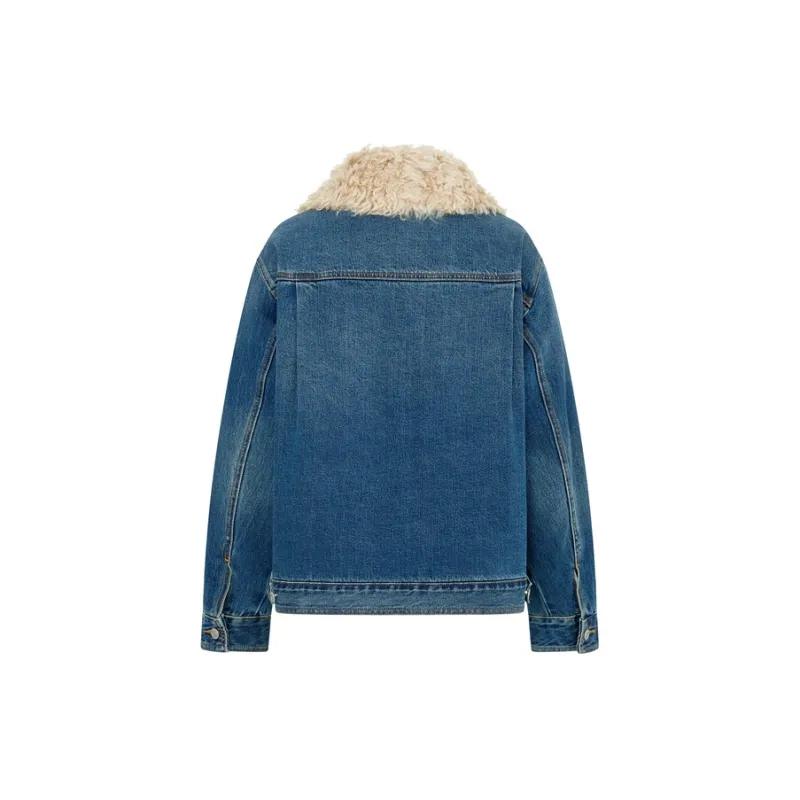 MOCO Puffer Jacket Women's Denim Blue-1