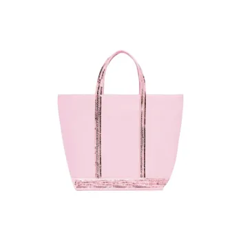Vanessa Bruno Canvas Tote Bag, Shopping Bag, Canvas Bag, Handbag Medium Size Women's Light Pink