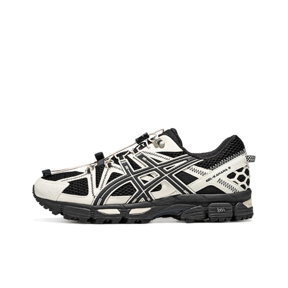 Asics Gel Kahana 8 FL Low Top Trail Running Running Shoes Men s Black White