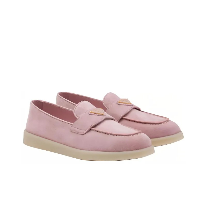 PRADA Logo-plaque Suede Mules-2