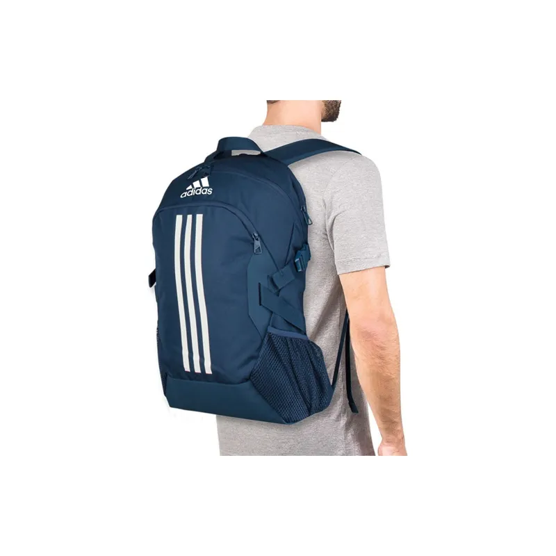 Adidas Polyester Backpack Regular Unisex Navy Blue Brown-3