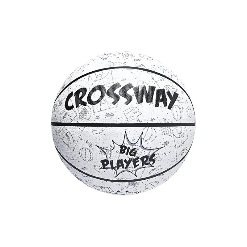 CROSSWAY PU Basketball True White Size 7 Training Unisex-0