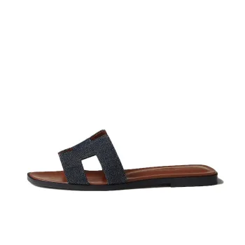 HERMES Oran Slip Resistant Slide Slippers Women's Original Blue