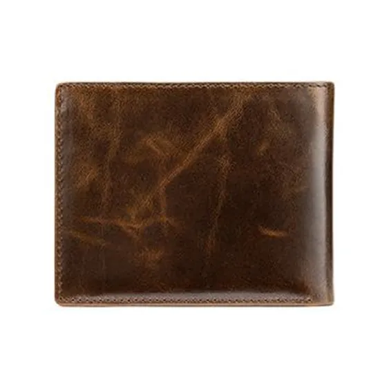 TTaG．baG Cow Leather Wallet Men's Coffee/Oil Coffee/Black/Black Fine Grained-1