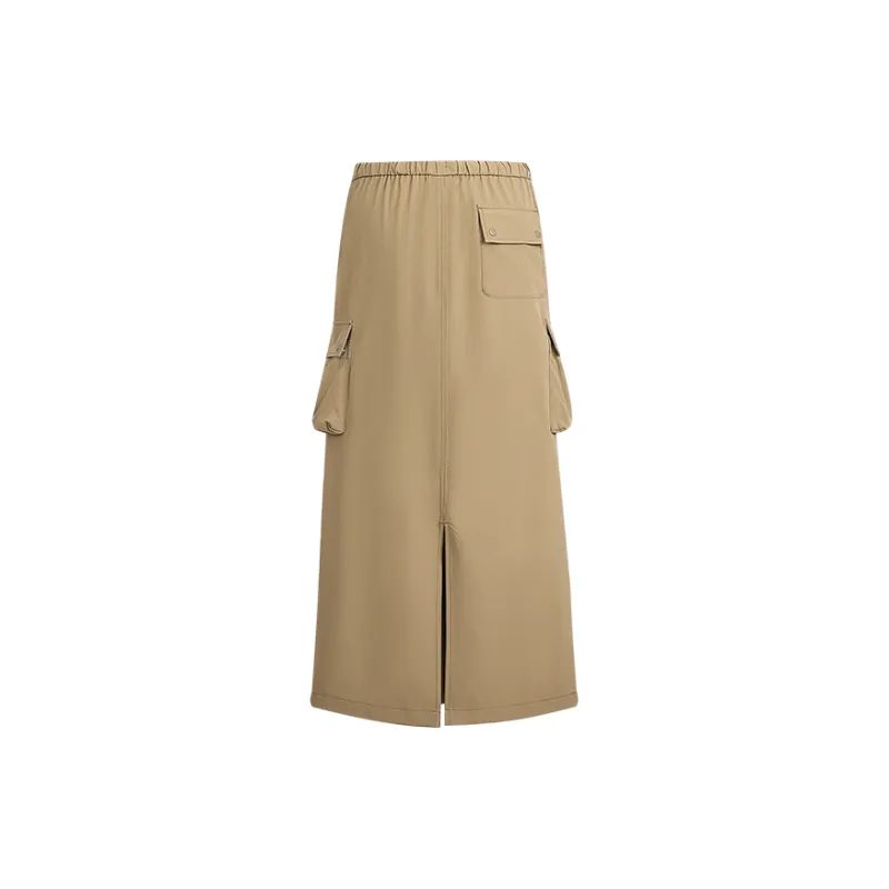 A21 Casual Long Skirts Women's Army Green-1