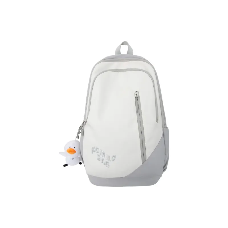 KAMLUI Nylon Backpack Unisex Red/Light Gray/Black/Orange Red/Khaki/Blue-6
