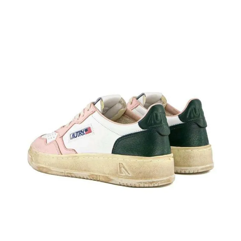 AUTRY Abrasion Resistant Low Top Skateboard Shoes Men's Pink-4