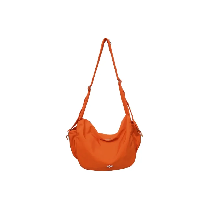 Kaka Tree Nylon Crossbody Bag Cycling Crossbody Bag Regular Unisex Black/Orange/Khaki-2