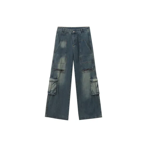 BRUMAIRE Cargo Pants Unisex Nostalgic Blue