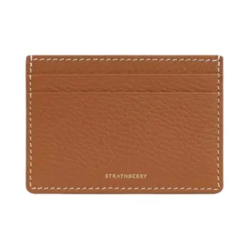 Strathberry Calfskin Card Holder Women's Brown