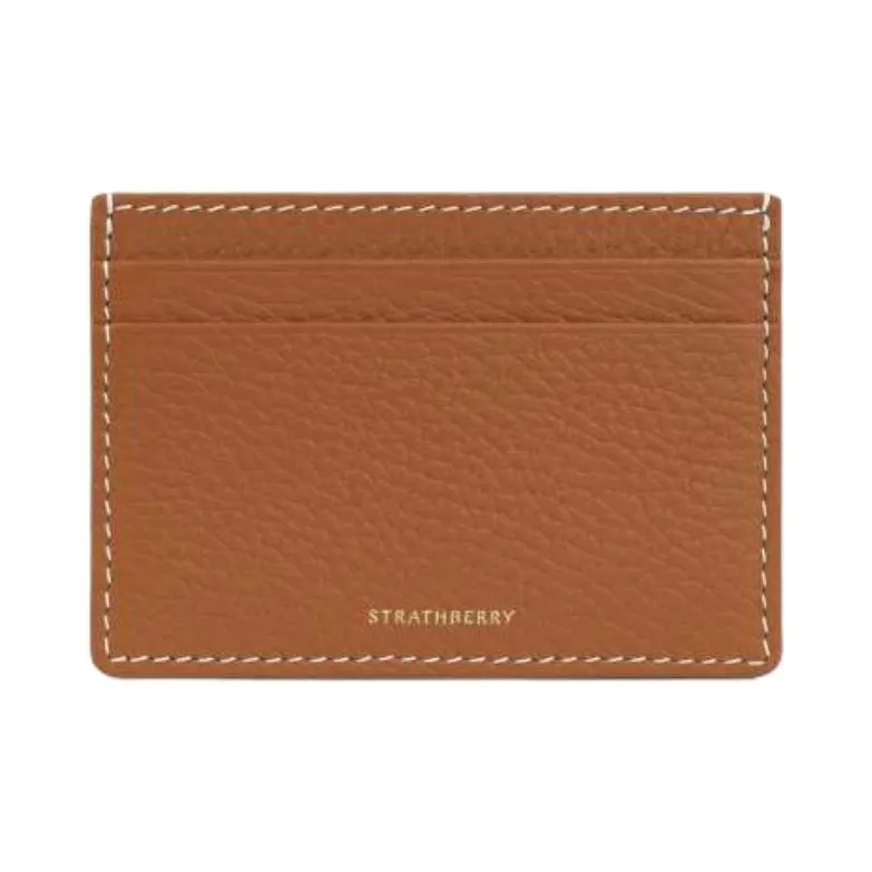 Strathberry Calfskin Card Holder Women's Brown-0