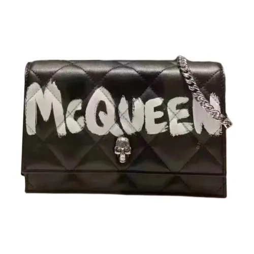 Alexander McQueen Graffiti Logo Quilted Crossbody Bag