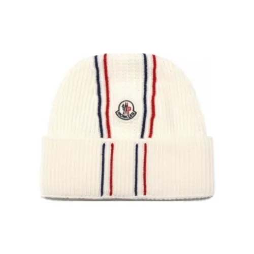 Moncler Virgin Wool Beanies Men's White