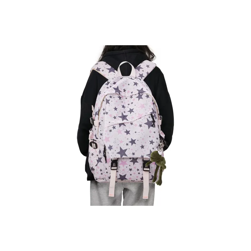 LANDCASE Fabric Backpack Laptop Backpack Unisex Multicolor-246