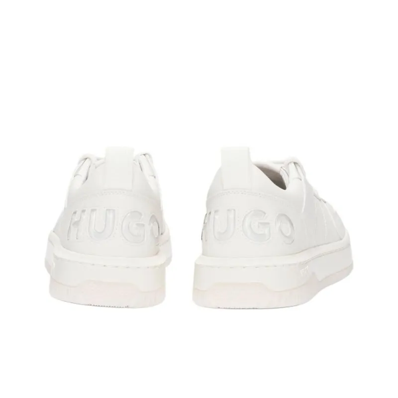 HUGO BOSS La Marca En Relieve Low-Top Skateboard Shoes Women's White-3