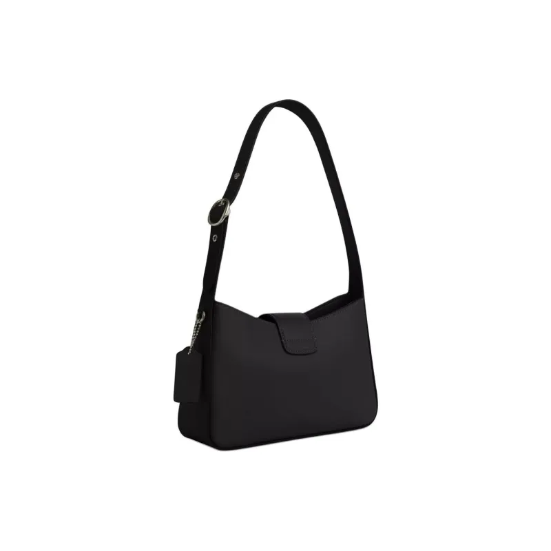 COACH Eliza Refined Calfskin Handbag, Shoulder Bag Medium Size Women's Black-1