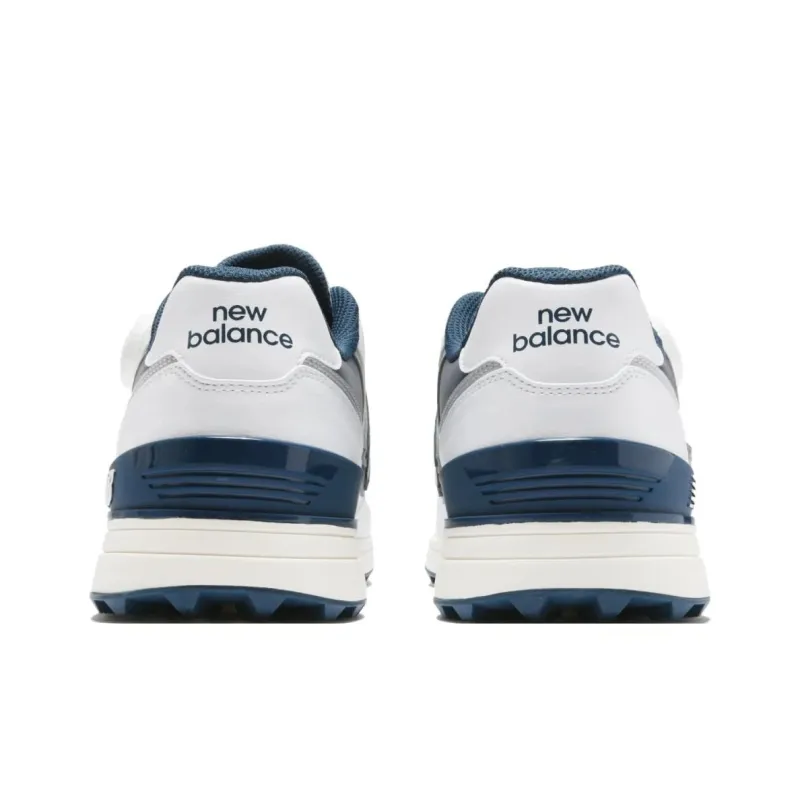 New Balance NB 574 Anti Slip Wear Resistant Low Top Golf Shoes Unisex White-4