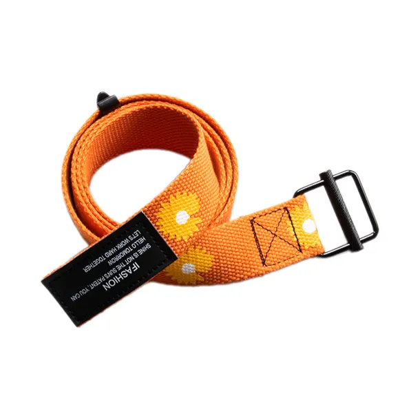 Mulinsen Small Daisy Smooth Buckle Workwear Belts Unisex Width: 3.8cm-5