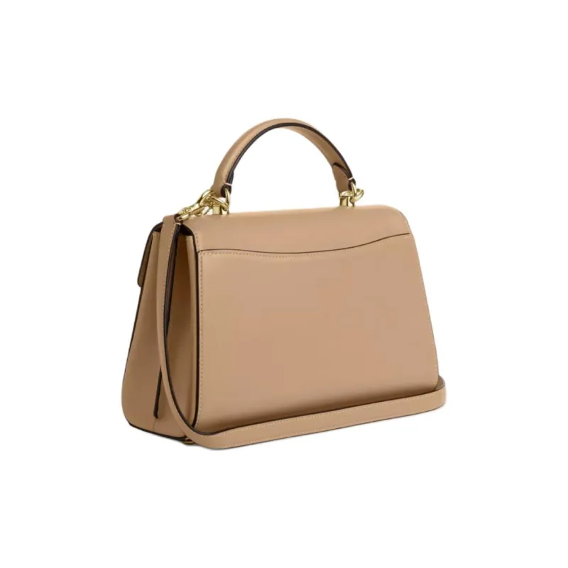 COACH Eliza Refined Calfskin Shoulder Bag, Crossbody Bag, Handbag Women's Ivory-1