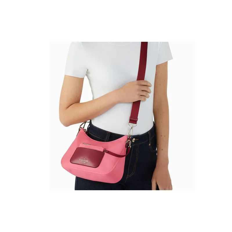 Kate Spade Chelsea Nylon And PVC Shoulder Bag Crossbody Bag Women's Deep Large Multicolor-3