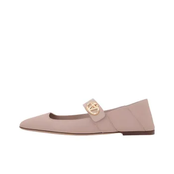Valentino VLogo Locker Mary Jane Square Toe Ballerina Shoes Women's
