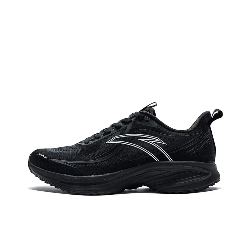 CHAOJIANTA Cushioning Wear Resistant Low Top Casual Running Shoes Men's Black-0
