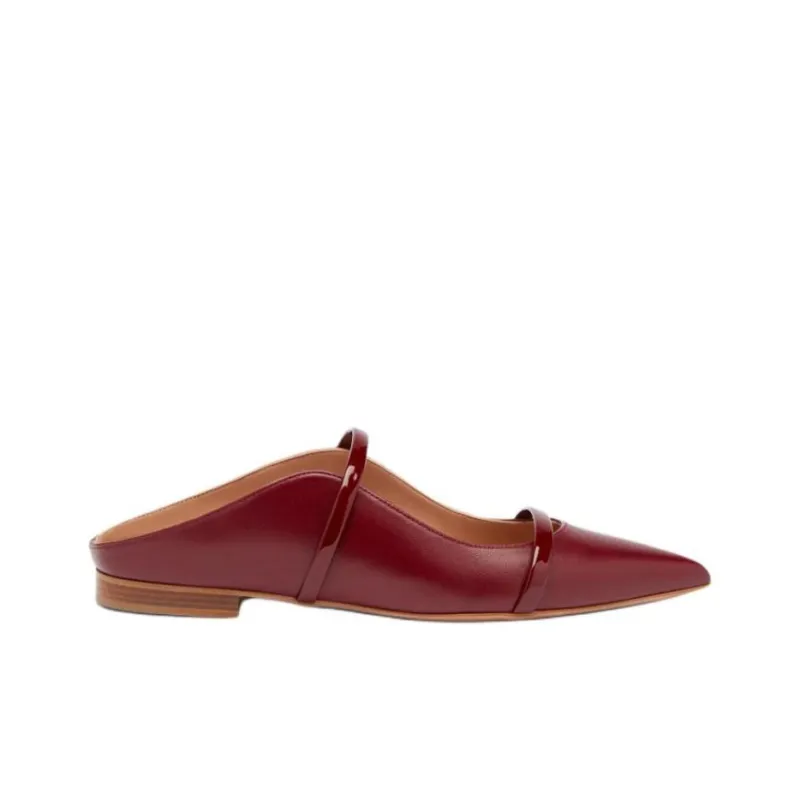 Malone Souliers Maureen Wrap-toe Slippers Women's Red-1