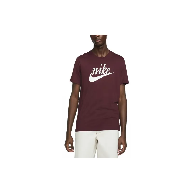 Nike T Shirts Men Burgundy-2