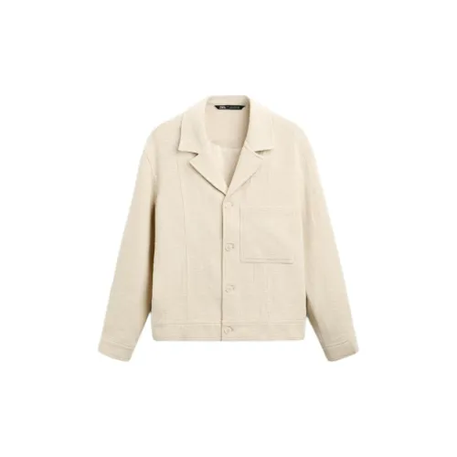 ZARA Jackets Men White