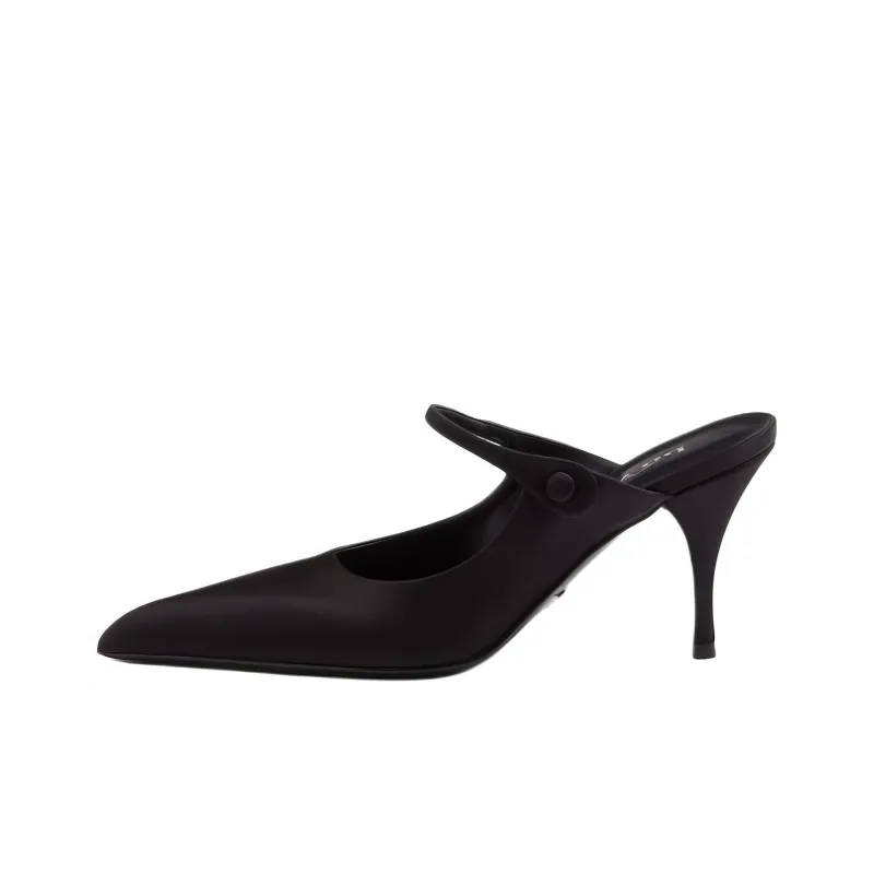 PRADA Pointed Satin Mules-0